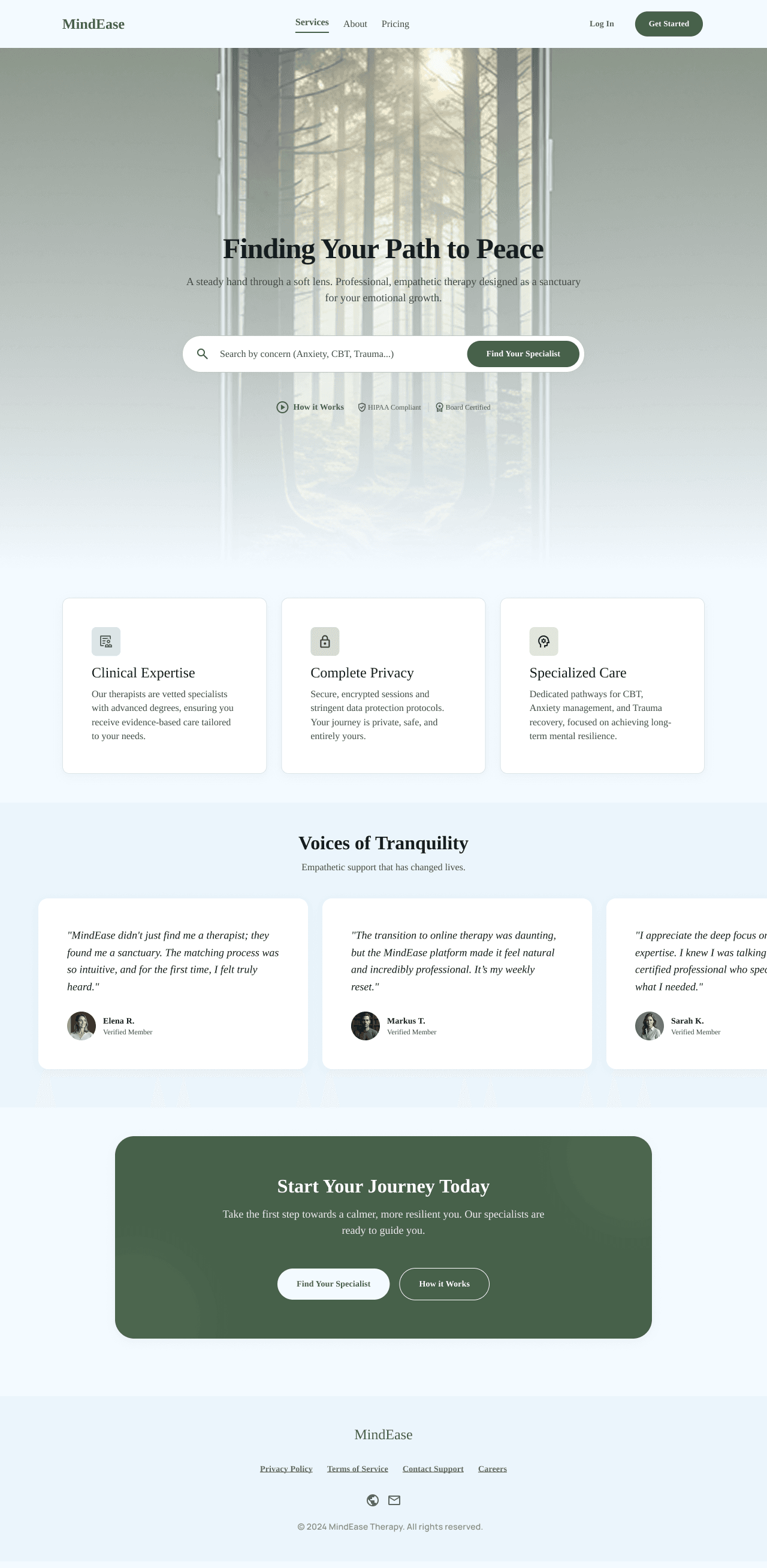 Therapist Website & Client Booking System